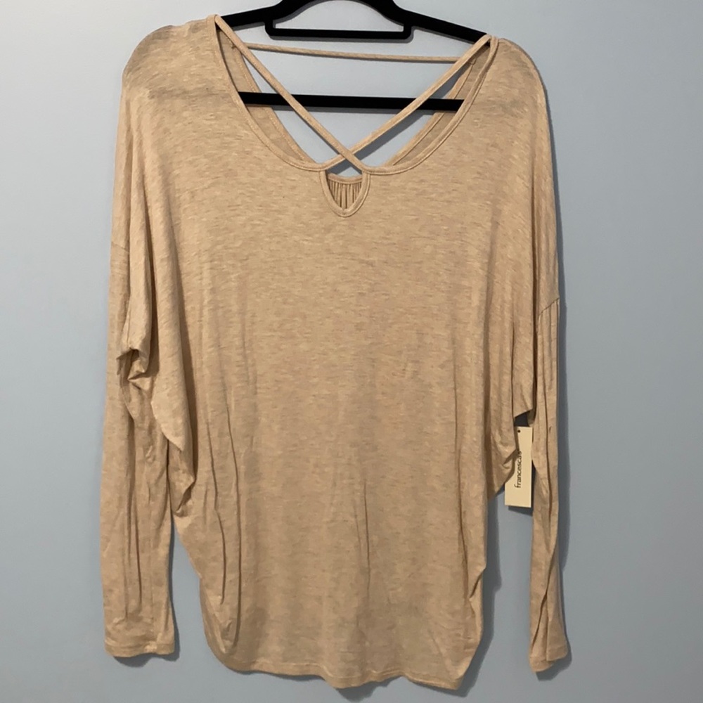 NWT Francesca’s Heather top, Large